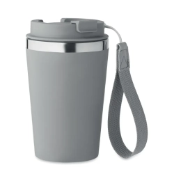 Kubek dwuścienny 350 ml TOPAZ kolor kamienny szary