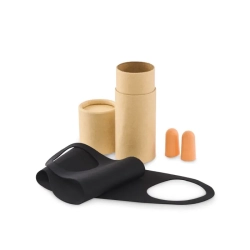 MASKSET - Zestaw podróżny w papierowej tubie - Kolor Bezowy