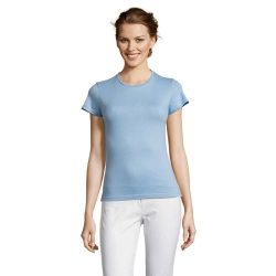 MISS - Damski T-SHIRT 150g - Kolor Blekitny