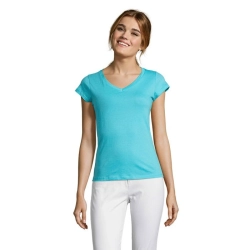 MOON - Damski T-SHIRT 150g - Kolor Niebieski Atol