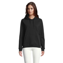 NICHOLAS WOMEN - HOODED SWEAT - Kolor Deep Black