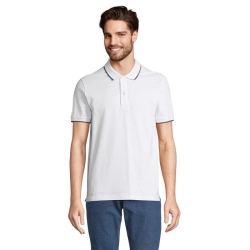 PALERMO - POLO SHIRT - Kolor White/French Navy