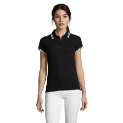 PASADENA WOMEN - PASADENA DAMSKA POLO - Kolor Negro/Blanco