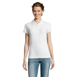 PEOPLE - Damskie POLO 210g - Kolor Bialy