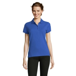 PEOPLE - Damskie POLO 210g - Kolor Niebieski