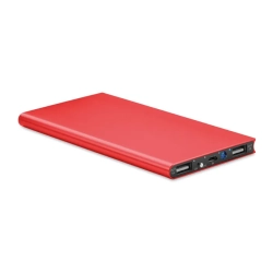 Powerflat8 - Power bank 8000mAH - Kolor czerwony