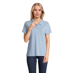 PULSE WOMEN - POLO - Kolor Sky Blue Pique