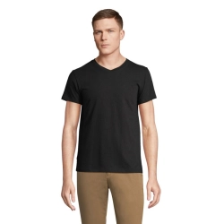 REGENT V - V-NECK T-SHIRT - Kolor Deep Black