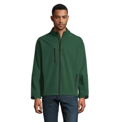 RELAX - Męski softshell 340g - Kolor Ciemno-Zielony