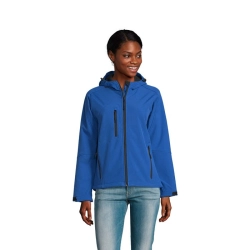 REPLAY WOMEN - REPLAY DAMSKA SOFTSHELL - Kolor Niebieski