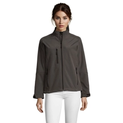 ROXY - Damski softshell 340g - Kolor Szarość Węgla Drzewnego
