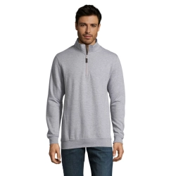 STAN - Bluza z kołnierzem STAN 260 - Kolor Szary Melanż 2