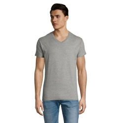 IMPERIAL V MEN - IMPERIAL Męski V T-shirt -WH-3XL - Kolor Szary Melanż