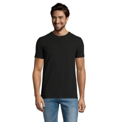 MILLENIUM MEN - MILLENIUM Męski T-shirt 190-WH-3XL - Kolor Deep Black