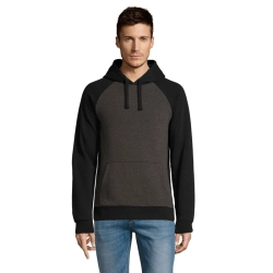 SEATTLE - UNISEX SWEAT 280 - Kolor Charcoal Melange/Black