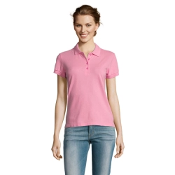 PEOPLE - Damskie POLO 210g - Kolor Orchid Pink