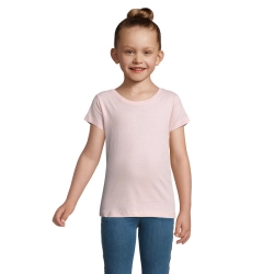 CHERRY - GIRLS T-SHIRT 150 - Kolor Medium Pink