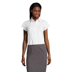 EXCESS - STRETCH WOMEN SHIRT - Kolor Bialy