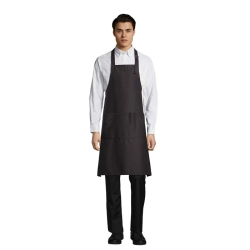 GALA - APRON WITH POCKETS - Kolor Ciemny Szary