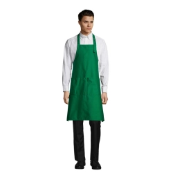 GALA - APRON WITH POCKETS - Kolor Zielony