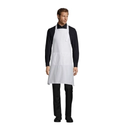 GALA - APRON WITH POCKETS - Kolor Bialy