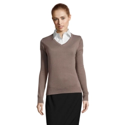 GALAXY WOMEN - V-NECK SWEATER - Kolor Medium Grey