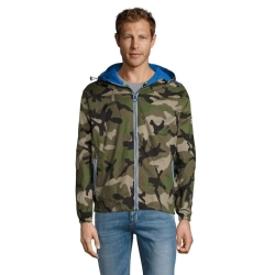 SKATE - LINED WINDBREAKER - Kolor Camo/Royal Blue