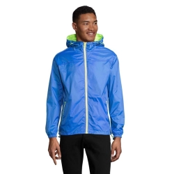 SKATE - LINED WINDBREAKER - Kolor Royal/Neon Yellow