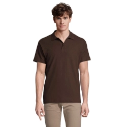 SPRING II - MEN Polo 210g - Kolor Chocolate