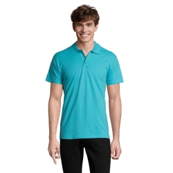 SPRING II - MEN Polo 210g - Kolor Niebieski Atol