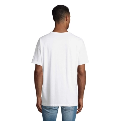 BOXY MEN - T-SHIRT OVERSIZE - Kolor Bialy