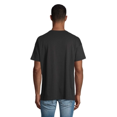 BOXY MEN - T-SHIRT OVERSIZE - Kolor Deep Black