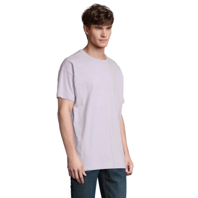 BOXY MEN - T-SHIRT OVERSIZE - Kolor Lilac