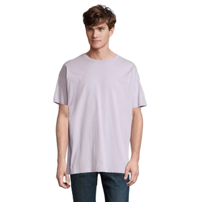 BOXY MEN - T-SHIRT OVERSIZE - Kolor Lilac