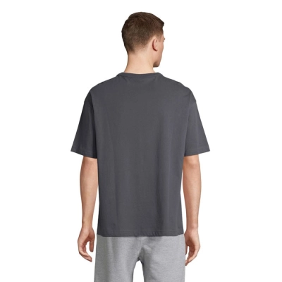 BOXY MEN - T-SHIRT OVERSIZE - Kolor Mysi Szary