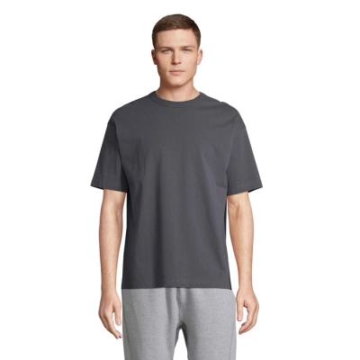 BOXY MEN - T-SHIRT OVERSIZE - Kolor Mysi Szary