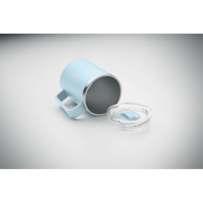 COCOA - Kubek z 2 ściankami 400 ml - Kolor Baby Blue