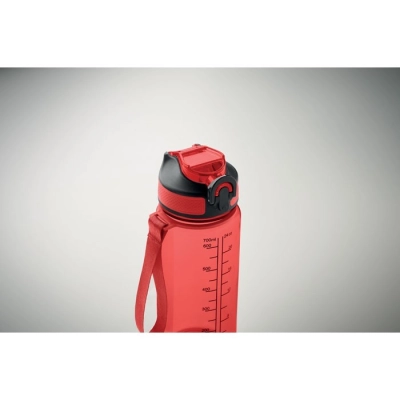 ENKEL - Butelka sportowa 700 ml - Kolor Przezroczysty Czerwony
