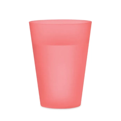 FESTA - Kubek eventowy 300ml - Kolor Przezroczysty Czerwony