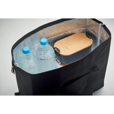 KIRA - Torba chłodząca 300D RPET 37L - Kolor Czarny
