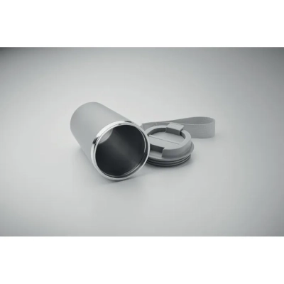 Kubek dwuścienny 350 ml TOPAZ kolor szary