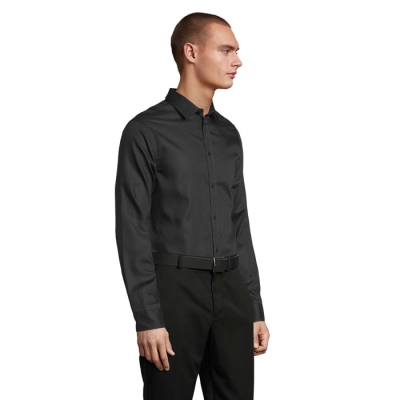 BLAISE MEN - SHIRT - Kolor Deep Black