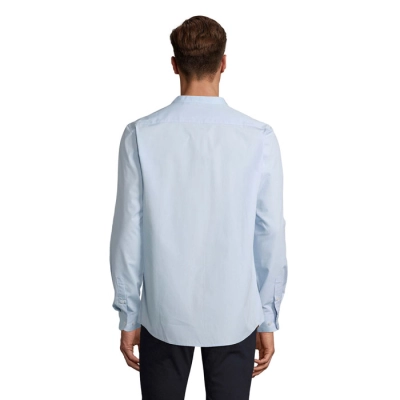 BART MEN - MAO COLLAR SHIRT - Kolor Soft Blue