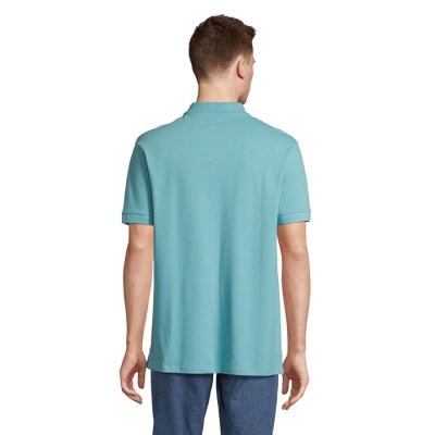 PACIFIC - MEN POLO - Kolor Pool Blue