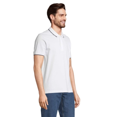 PALERMO - POLO SHIRT - Kolor White/French Navy