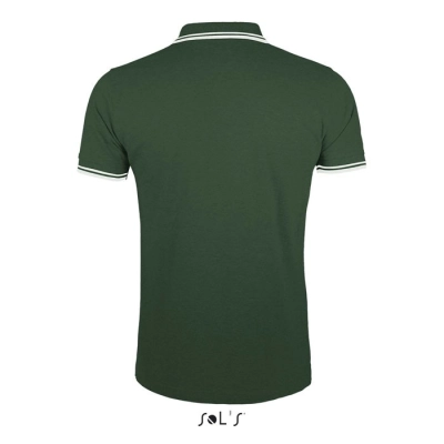 PASADENA MEN - PASADENA MĘSKA POLO - Kolor Forest Green/White