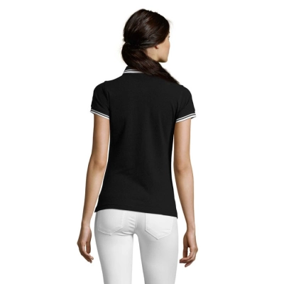PASADENA WOMEN - PASADENA DAMSKA POLO - Kolor Negro/Blanco