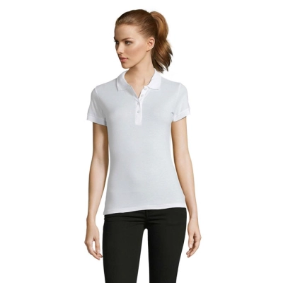 PASSION - Damskie POLO 170g - Kolor Bialy