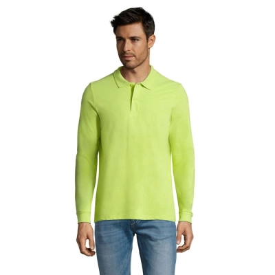 PERFECT LSL MEN - PERFECT LSL MĘSKA POLO 180 - Kolor Apple Green