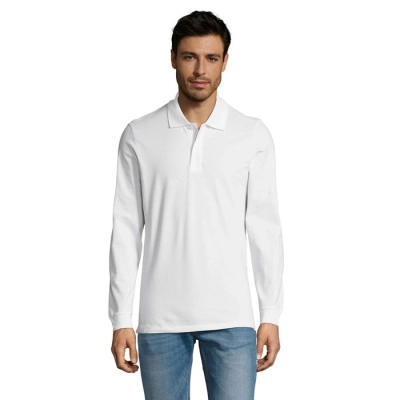 PERFECT LSL MEN - PERFECT MEN LSL POLO 180g - Kolor Bialy